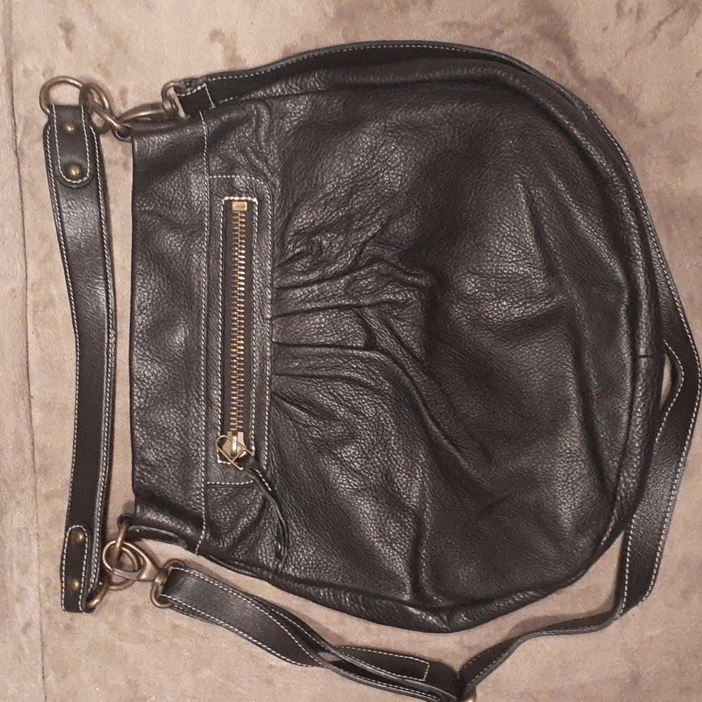 Roots Large Olivia Bag - Black leather - Picture 1 of 4